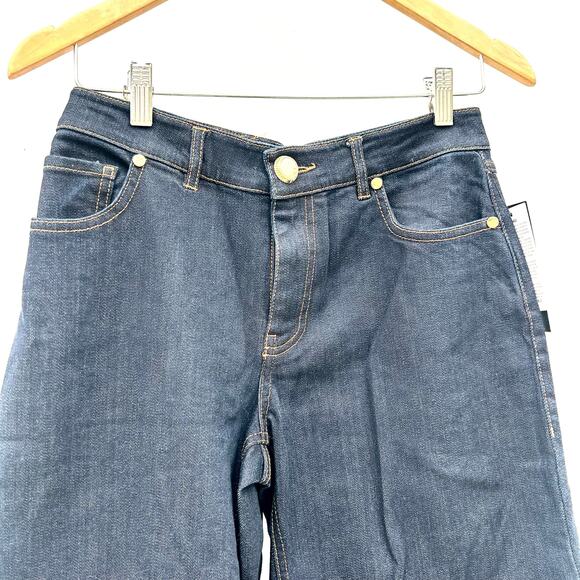 New Marciano By Guess Kylie Relaxed Denim Wide Leg Pants Dark Jeans 25 x 34 - Picture 9 of 15